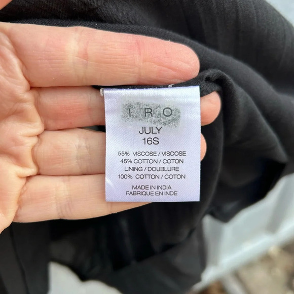 IRO Black  Gauzy July Tunic, size 38 (US6) - Picture 7 of 11